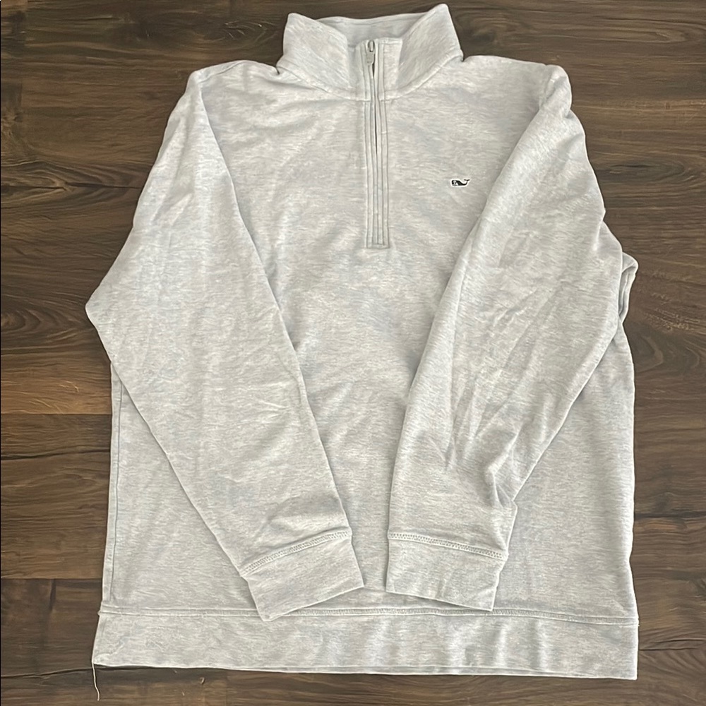 Vineyard vines Men's Gray Half-Zip lightweight shirt size Xl